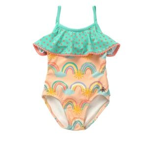 Matilda Jane Dream Chasers Rainbow one piece  swimsuit girl’s size 8